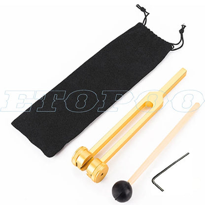 128Hz 256Hz 512Hz Medical Neurological Tuning Fork Sets for Sound Healing Therapy Aluminum Alloy with Hammer and Bag Free