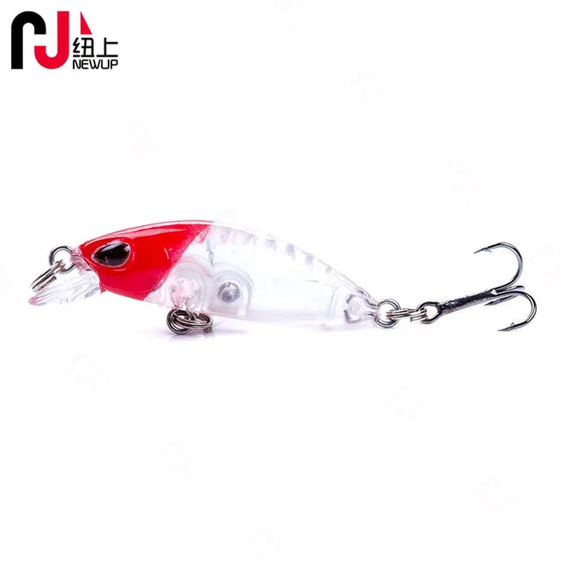 Mini Minnow Fishing Lures 4Cm 2G Hard Bait Bass Pesca Wobblers Crankbait Fishing Tackle