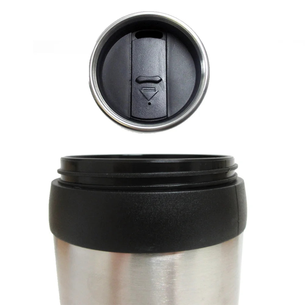 16Oz Cup Insulated Coffee Travel Mug Stainless Steel Double Wall Thermo Tumbler