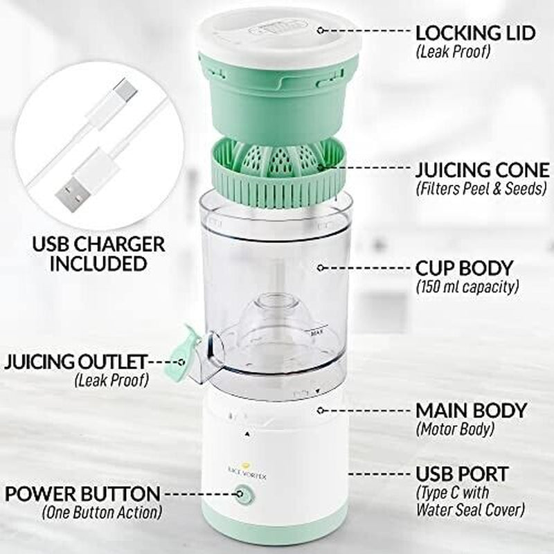 Lemon & Orange Juicer Electric Citrus Squeezer & Presser - Rechargeable Juicer