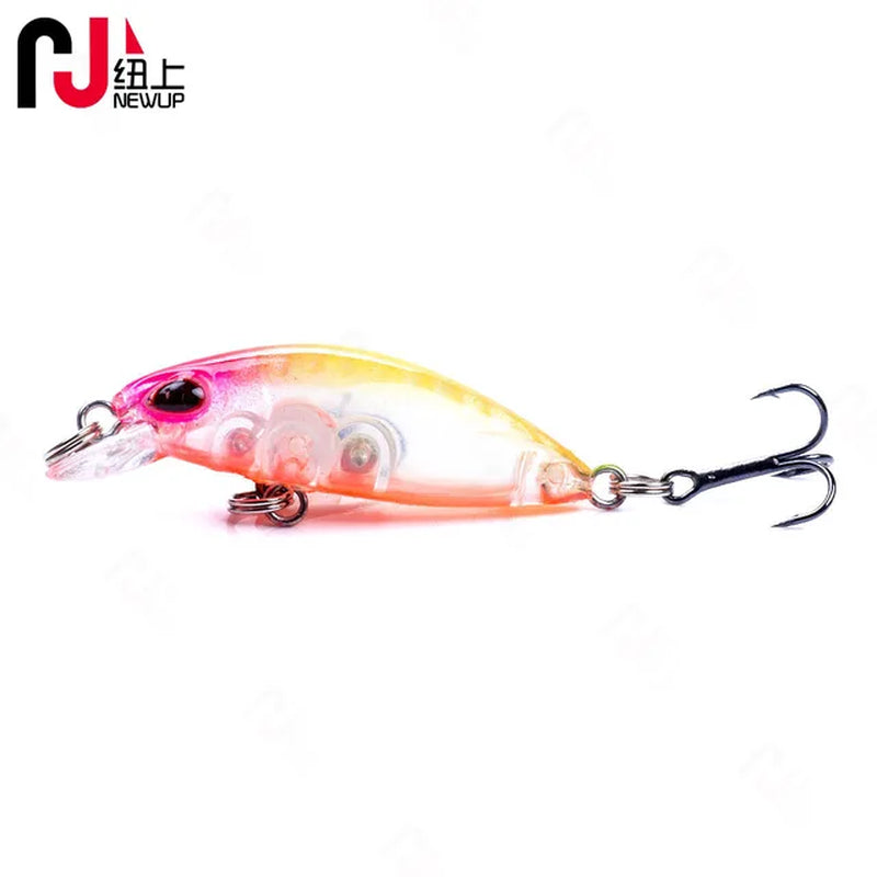 Mini Minnow Fishing Lures 4Cm 2G Hard Bait Bass Pesca Wobblers Crankbait Fishing Tackle