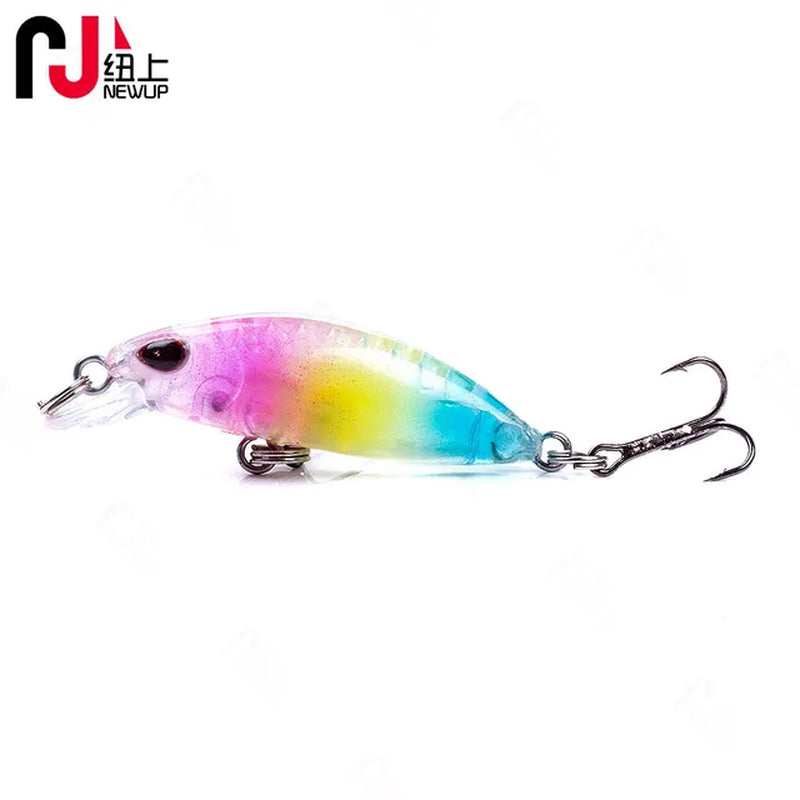 Mini Minnow Fishing Lures 4Cm 2G Hard Bait Bass Pesca Wobblers Crankbait Fishing Tackle