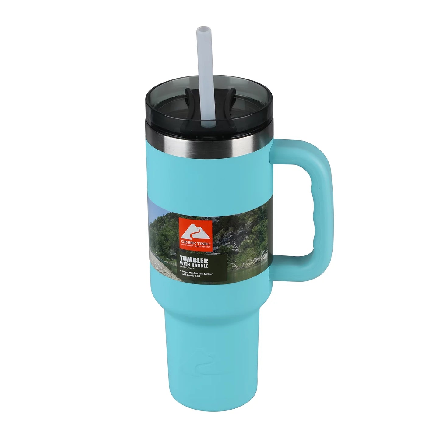 40 Oz Vacuum Insulated Stainless Steel Tumbler Aqua Blue