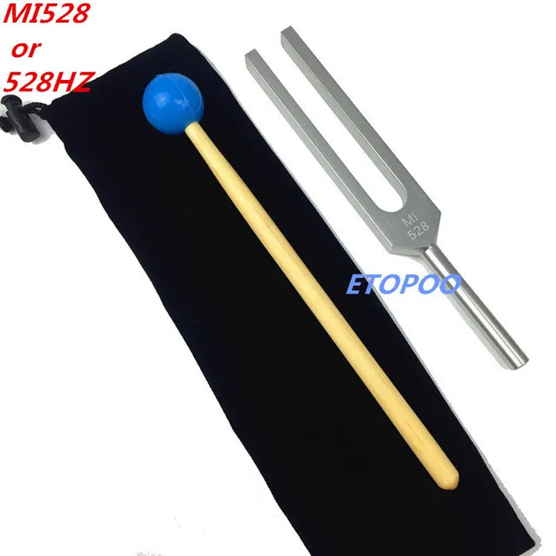 128Hz 256Hz 512Hz Medical Neurological Tuning Fork Sets for Sound Healing Therapy Aluminum Alloy with Hammer and Bag Free