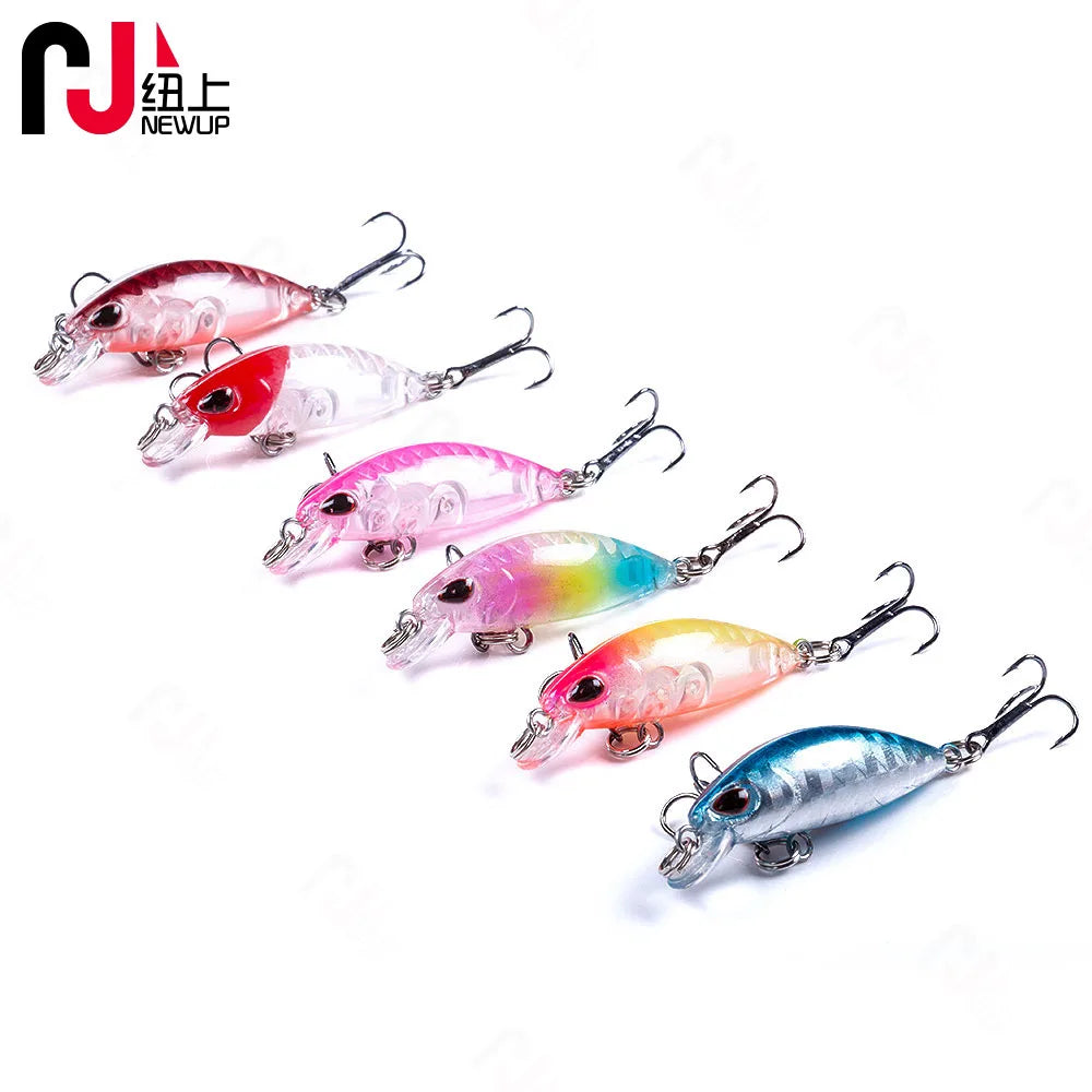 Mini Minnow Fishing Lures 4Cm 2G Hard Bait Bass Pesca Wobblers Crankbait Fishing Tackle