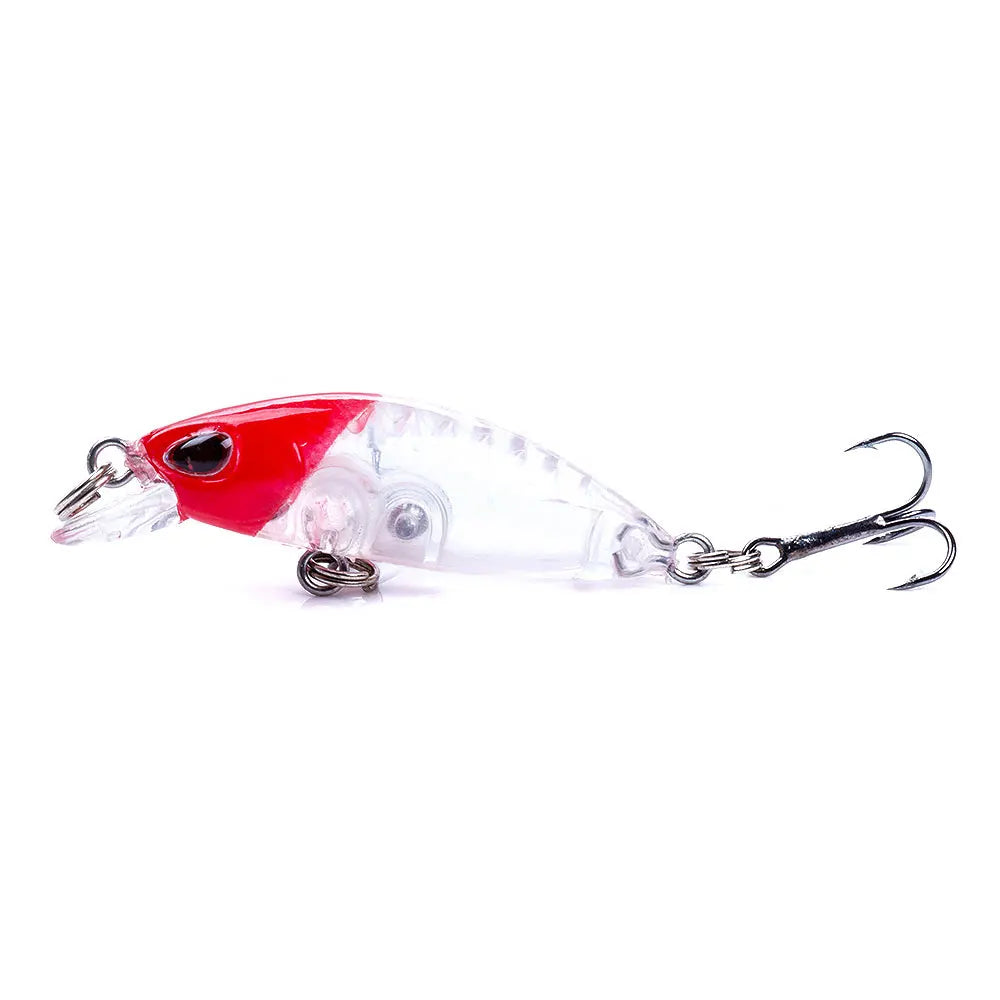 Mini Minnow Fishing Lures 4Cm 2G Hard Bait Bass Pesca Wobblers Crankbait Fishing Tackle