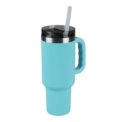 40 Oz Vacuum Insulated Stainless Steel Tumbler Aqua Blue