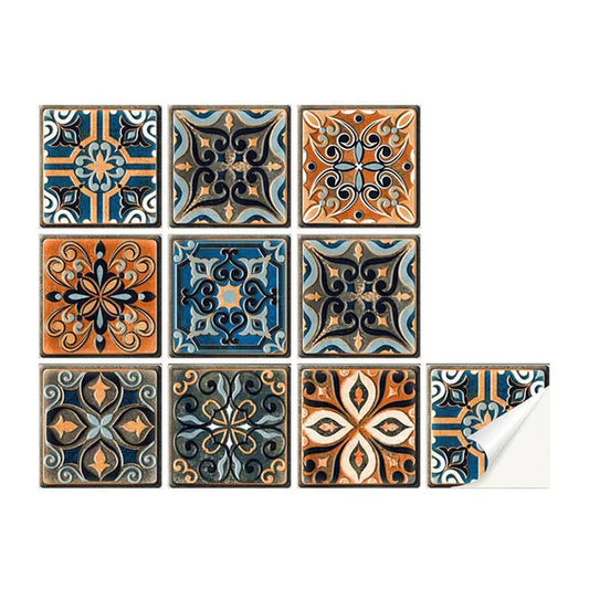 Retro Vintage Tiles Stickers Bathroom Kitchen Washable Waterproof Pvc Wall Stickers Decor Art Wall Decals Наклейки На Плитку